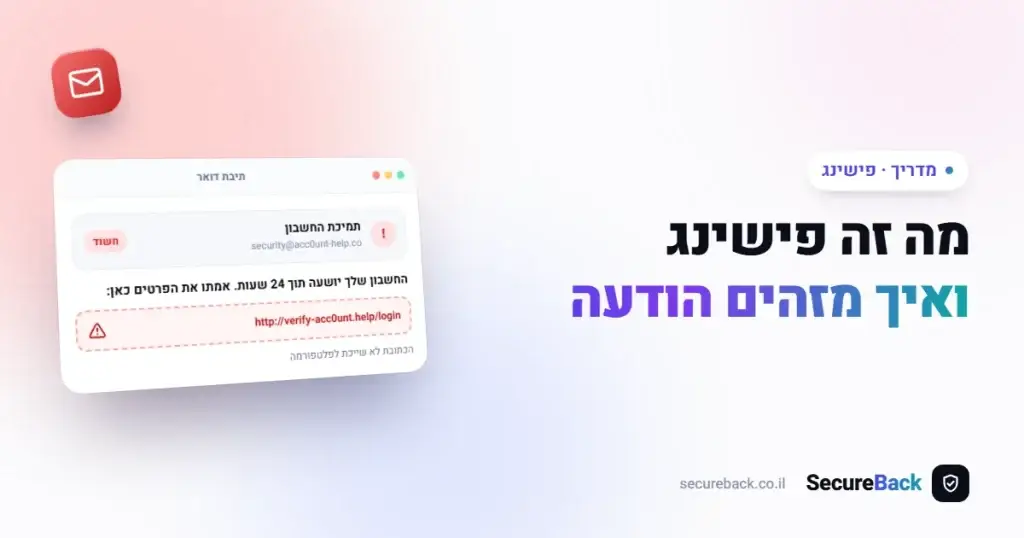 מה זה פישינג ואיך מזהים הודעת פישינג – מדריך 2026