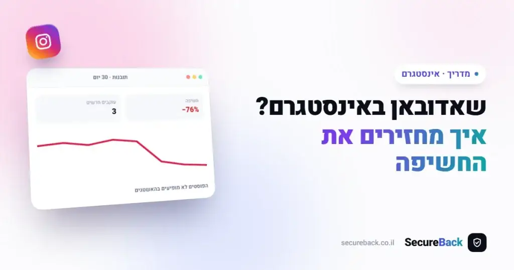 הסרת שאדובאן (Shadowban) באינסטגרם